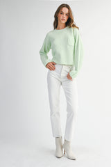 LAURYN CHEST POCKET SWEATER