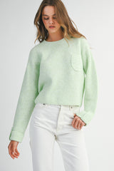 LAURYN CHEST POCKET SWEATER