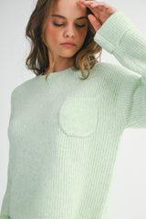 LAURYN CHEST POCKET SWEATER
