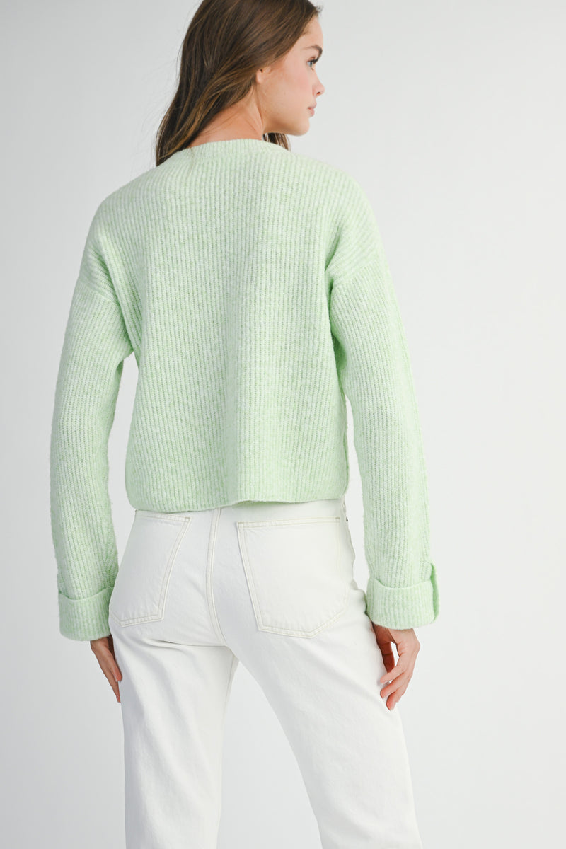 LAURYN CHEST POCKET SWEATER
