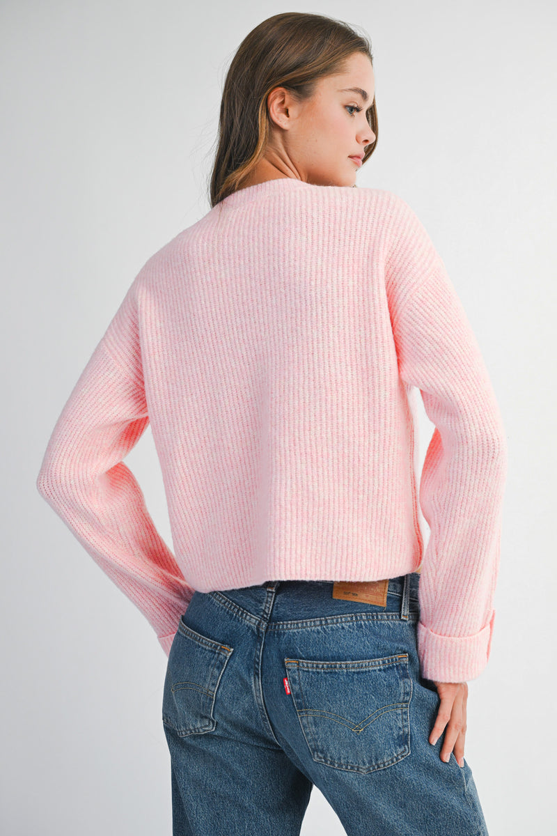 LAURYN CHEST POCKET SWEATER