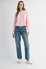 LAURYN CHEST POCKET SWEATER