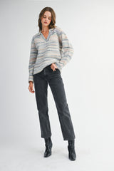 SELENA COLOR COLLAR SWEATER