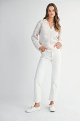 SELENA COLOR COLLAR SWEATER