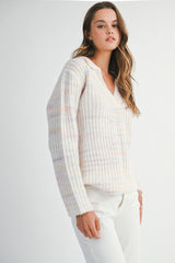 SELENA COLOR COLLAR SWEATER