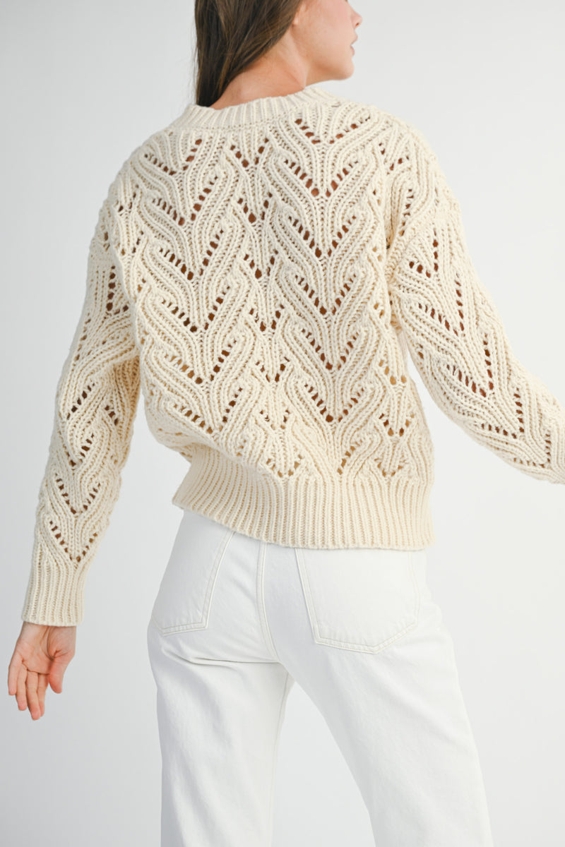 KAI FRONT BIG BOW KNT SWEATER