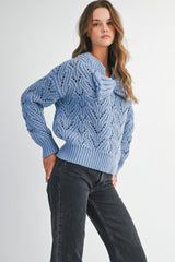 KAI FRONT BIG BOW KNT SWEATER