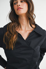 ANGELINA WIDE NECK LONG SHIRT