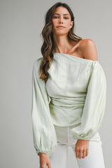 HALCYON RUCHED ASYMMETRIC TOP