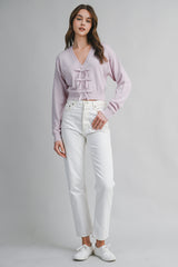 KERRIS BOW KNIT TOP