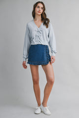KERRIS BOW KNIT TOP