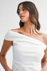 HELIOS OFF SHOULDER TOP WITH TWISTED DETAIL