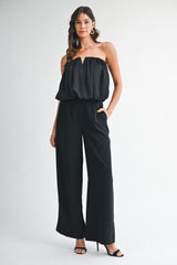 ADDALYN BUBBLE HEM SHIRRED TUBE TOP