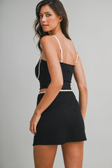 NAOMI CONTRAST BINDING TOP
