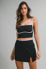 NAOMI CONTRAST BINDING TOP
