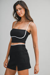 NAOMI CONTRAST BINDING TOP