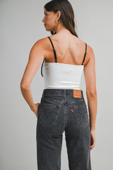 NAOMI CONTRAST BINDING TOP