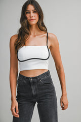 NAOMI CONTRAST BINDING TOP