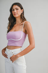NAOMI CONTRAST BINDING TOP