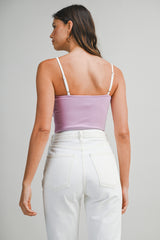 NAOMI CONTRAST BINDING TOP