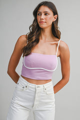 NAOMI CONTRAST BINDING TOP