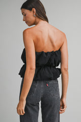 GIA STRAPLESS BUBBLE TUBE TOP
