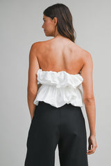 GIA STRAPLESS BUBBLE TUBE TOP