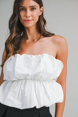 GIA STRAPLESS BUBBLE TUBE TOP