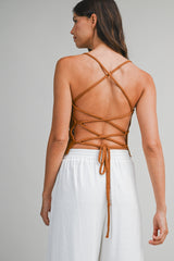KENNA STRAPPY BACK DETAIL KNIT TOP