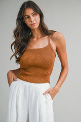 KENNA STRAPPY BACK DETAIL KNIT TOP