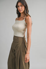 KENNA STRAPPY BACK DETAIL KNIT TOP
