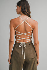 KENNA STRAPPY BACK DETAIL KNIT TOP