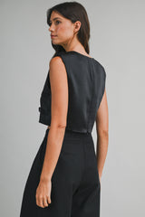JENESIS BOW DETAILED CROP TOP