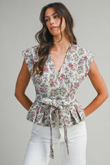 MONIQUE JACQUARD V NECK VEST