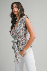 MONIQUE JACQUARD V NECK VEST