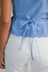 AMABEL EYELET SLEEVELESS TOP