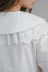 PAISLEE EYELET TIE FRONT SHIRT