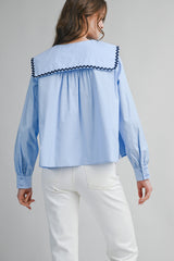 WISTERIA PETER PAN COLLAR BLOUSE