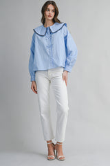 WISTERIA PETER PAN COLLAR BLOUSE