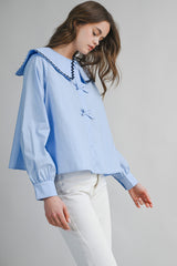 WISTERIA PETER PAN COLLAR BLOUSE