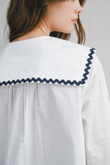 WISTERIA PETER PAN COLLAR BLOUSE