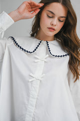 WISTERIA PETER PAN COLLAR BLOUSE