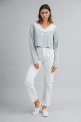 CAMILA DOUBLE BREAST KNIT TOP