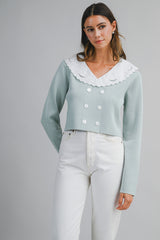 CAMILA DOUBLE BREAST KNIT TOP