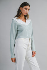 CAMILA DOUBLE BREAST KNIT TOP