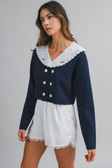 CAMILA DOUBLE BREAST KNIT TOP