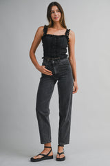KATELYN LACE DETAIL STRAP TOP