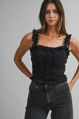 KATELYN LACE DETAIL STRAP TOP