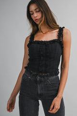KATELYN LACE DETAIL STRAP TOP