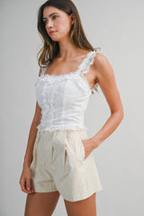 KATELYN LACE DETAIL STRAP TOP